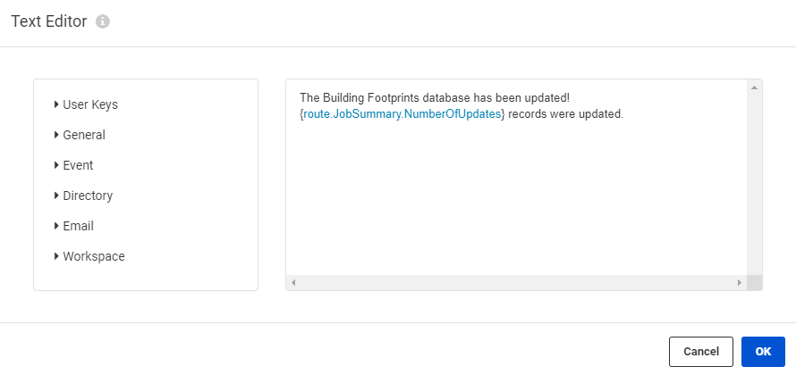 The Text Editor in Automations